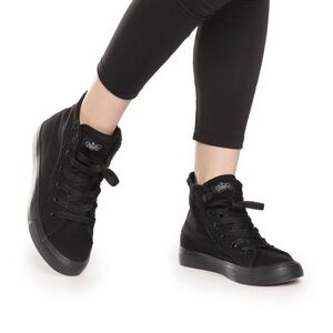 Kids Black High-Top Hip Hop Sneakers
